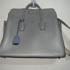 MCM BLue mills tote with strap